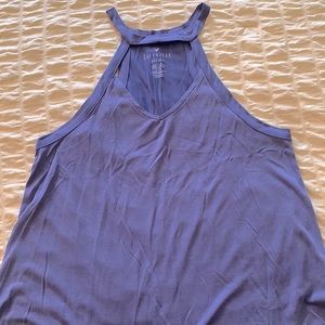 American eagle soft and sexy sueded tank with cutout and neck detail